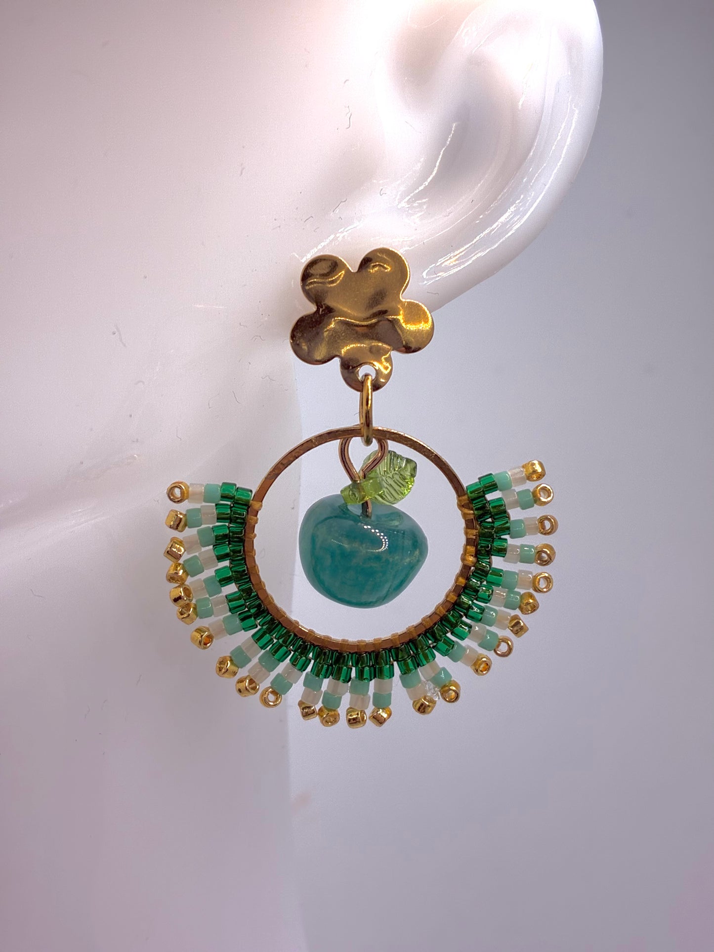 Boucles d'oreilles "Vergers de Provence"