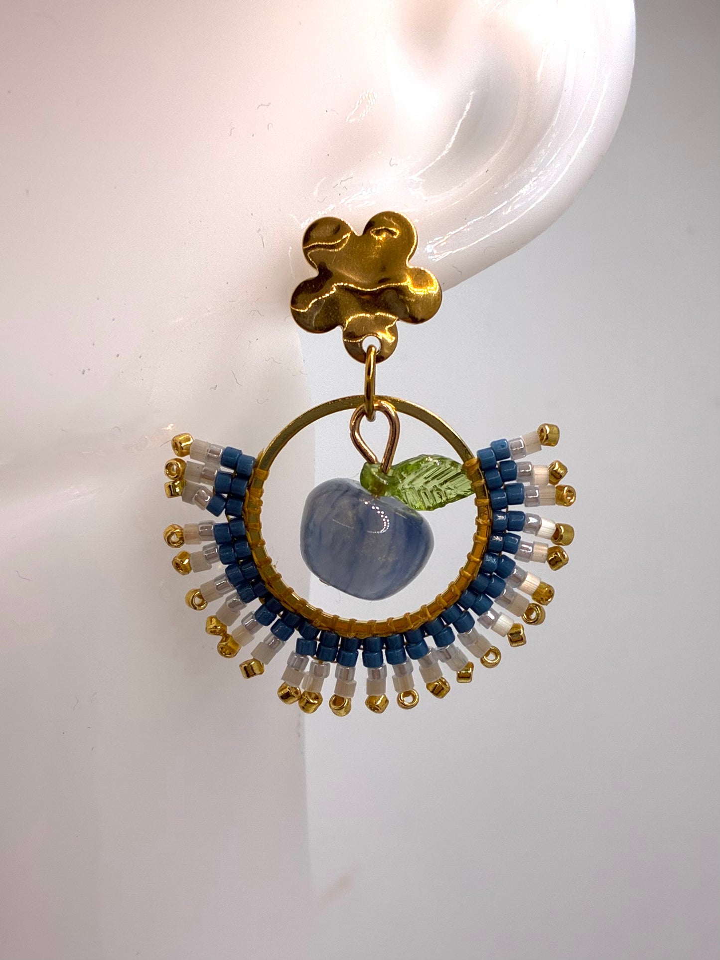 Boucles d'oreilles "Vergers de Provence"