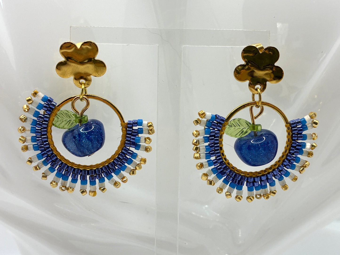 Boucles d'oreilles "Vergers de Provence"