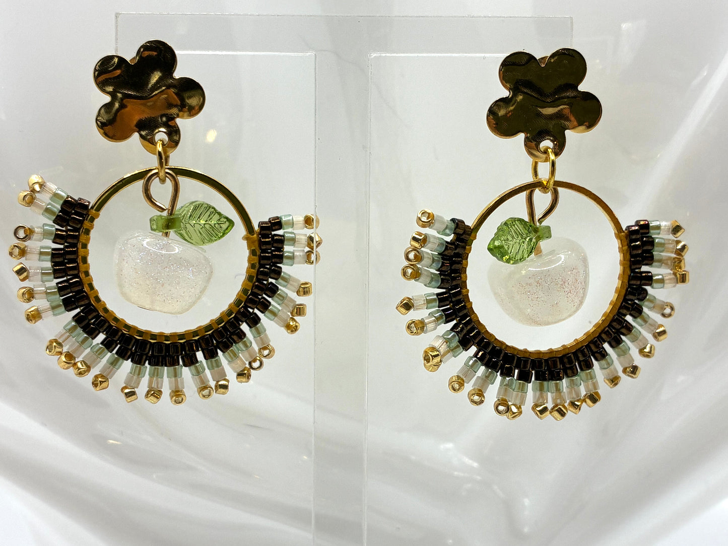 Boucles d'oreilles "Vergers de Provence"