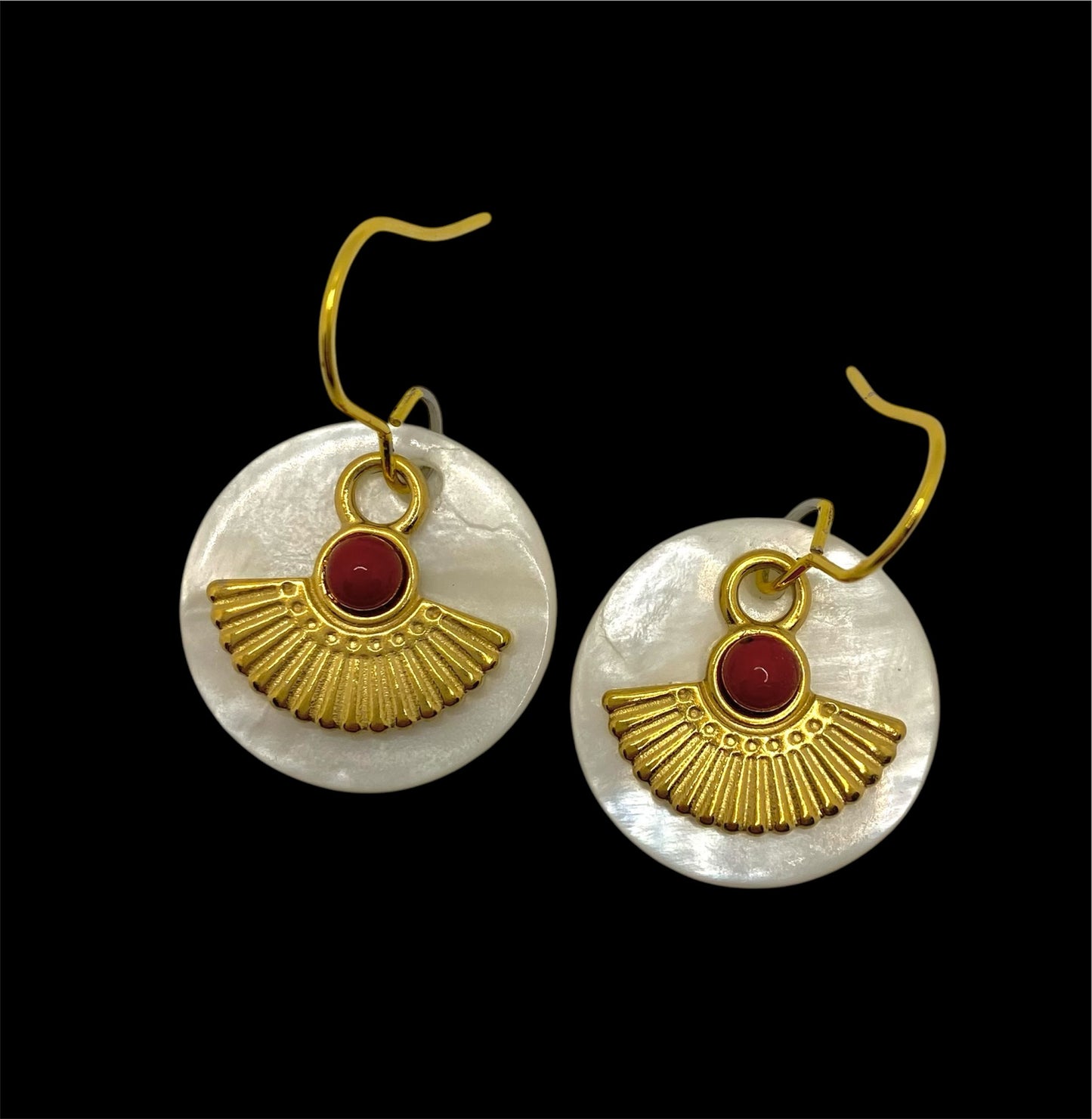 Boucles d’oreilles « Sur le port de Bandol »