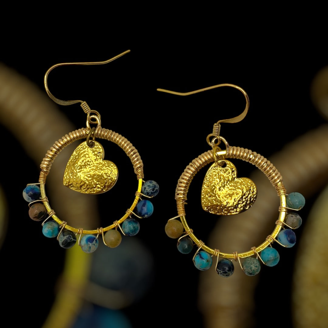Boucles d'oreilles "Par monts et par vaux"