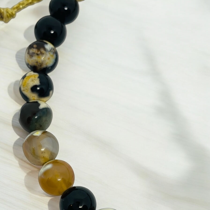Bracelet homme - Agate, Onyx