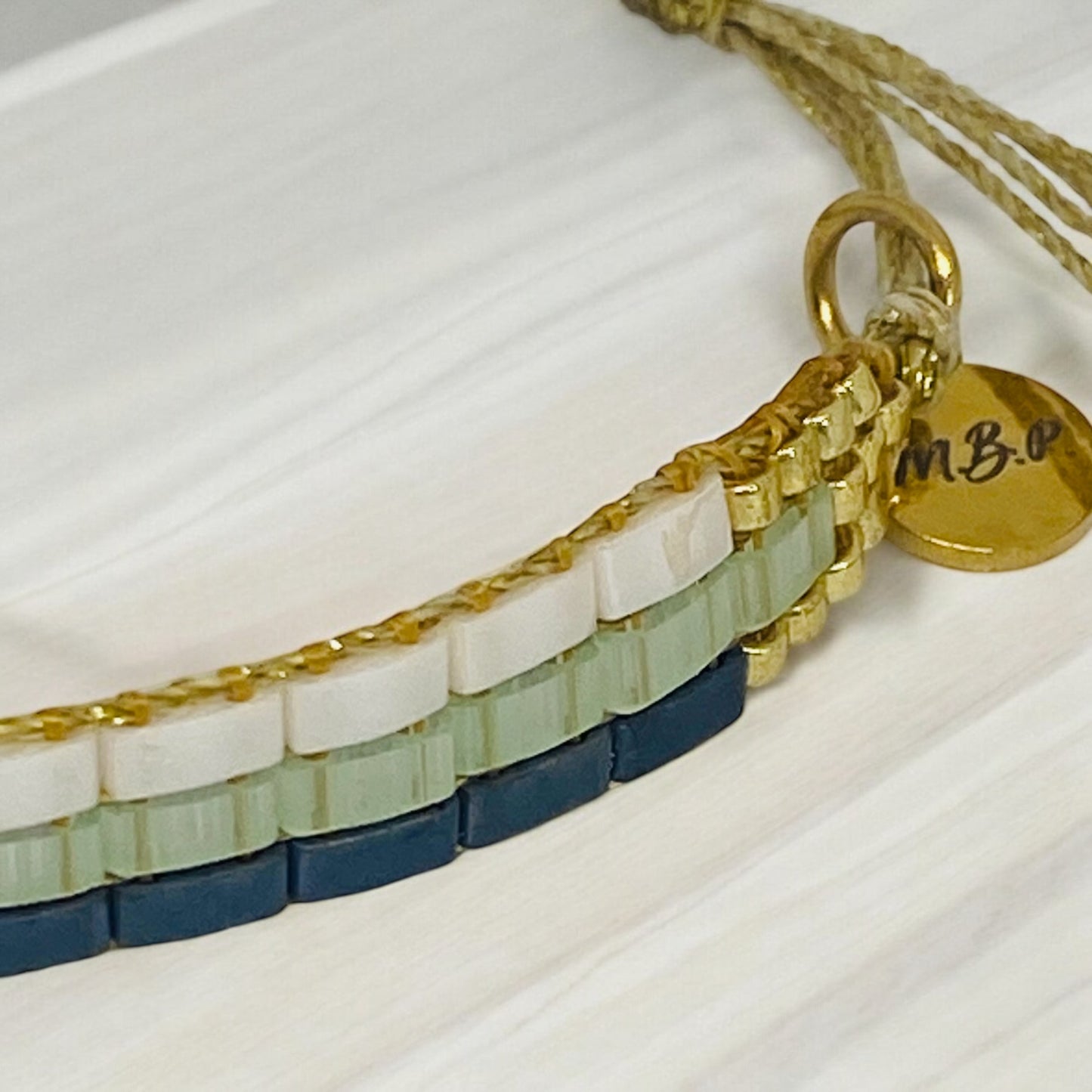 Bracelet en perles tissées "Vallon des Auffes"