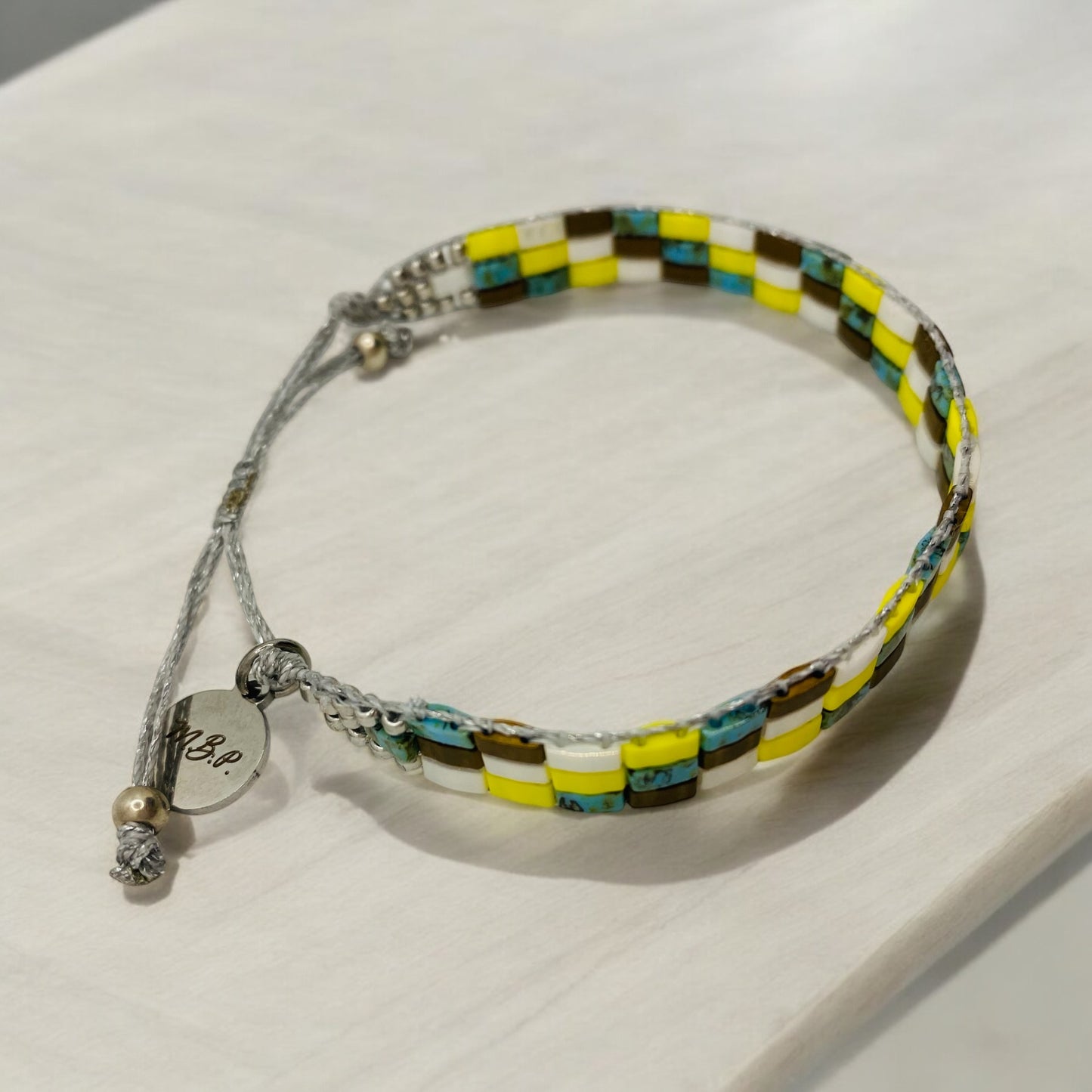 Bracelet en perles tissées "Vallon des Auffes"
