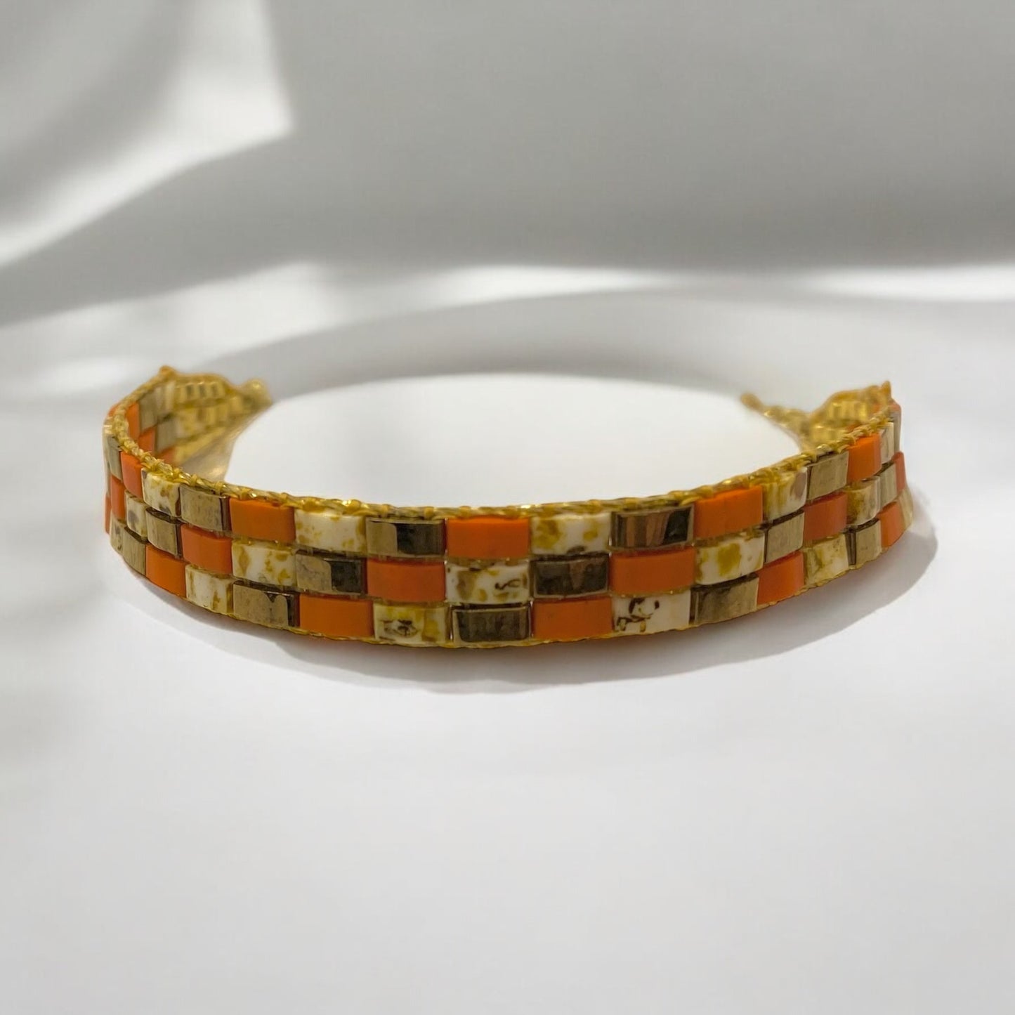 Bracelet en perles tissées "Vallon des Auffes"