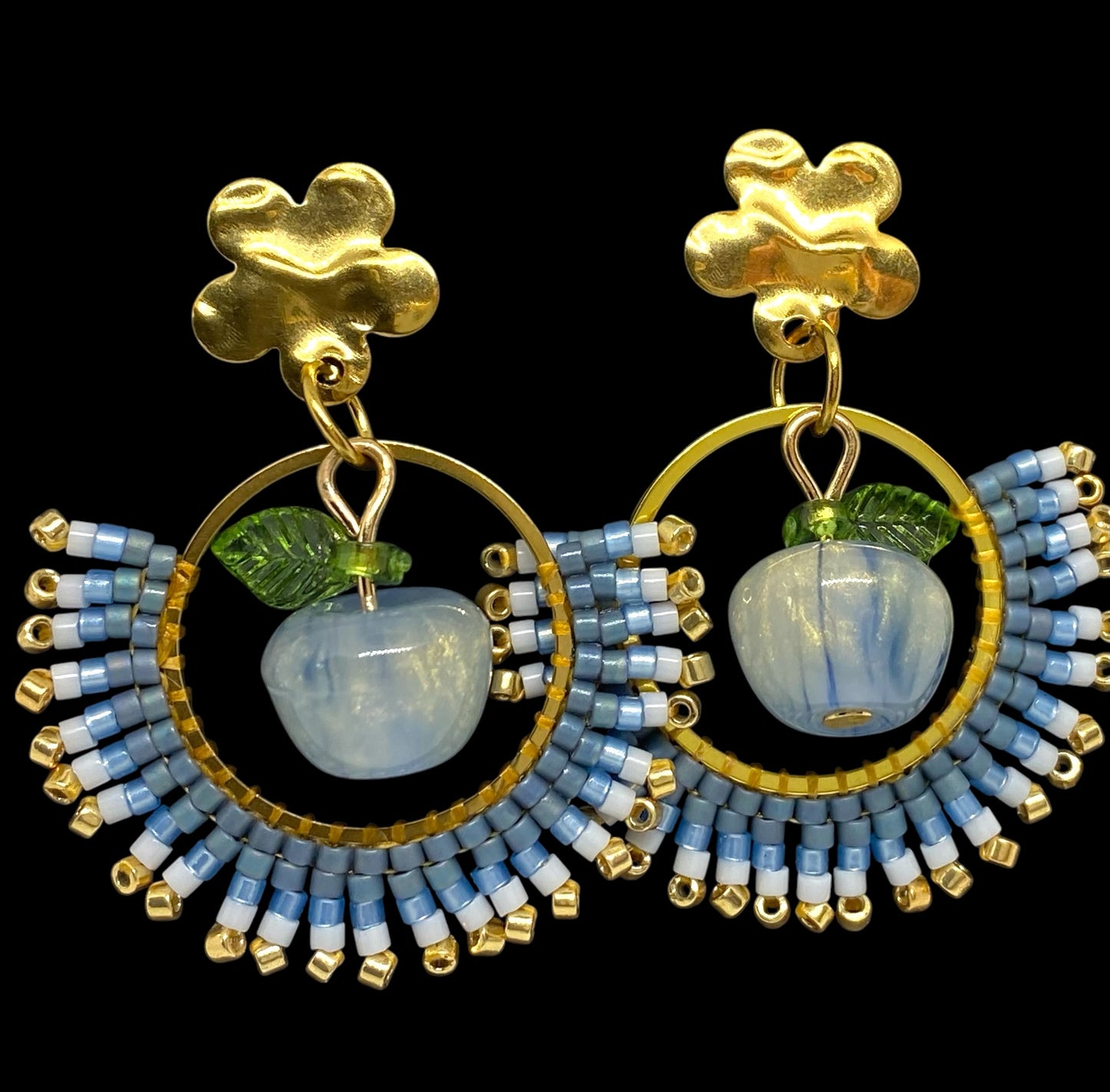 Boucles d'oreilles "Vergers de Provence"