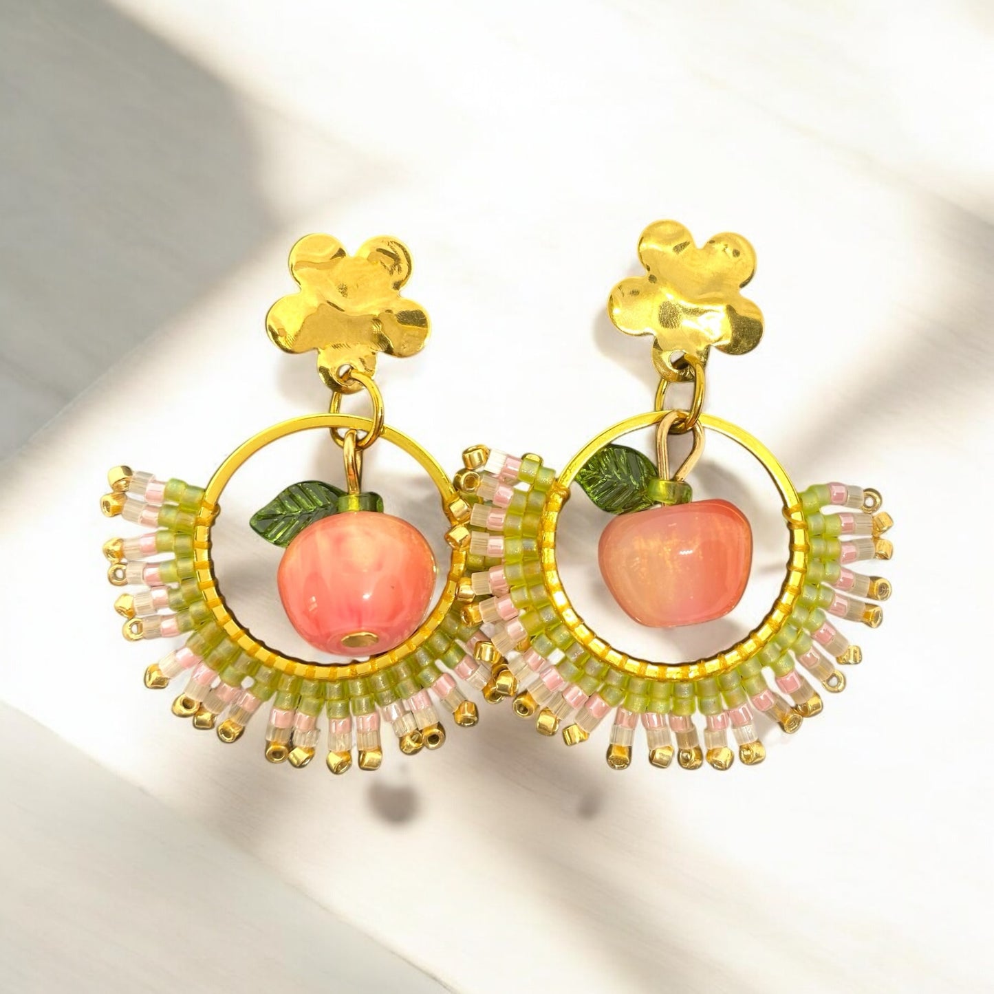 Boucles d'oreilles "Vergers de Provence"