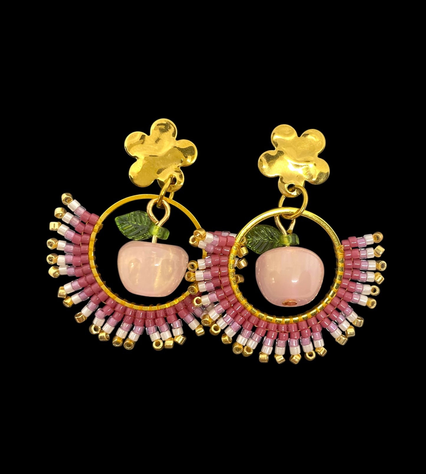Boucles d'oreilles "Vergers de Provence"
