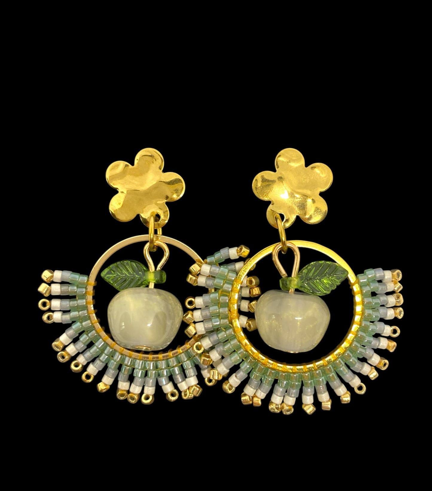 Boucles d'oreilles "Vergers de Provence"