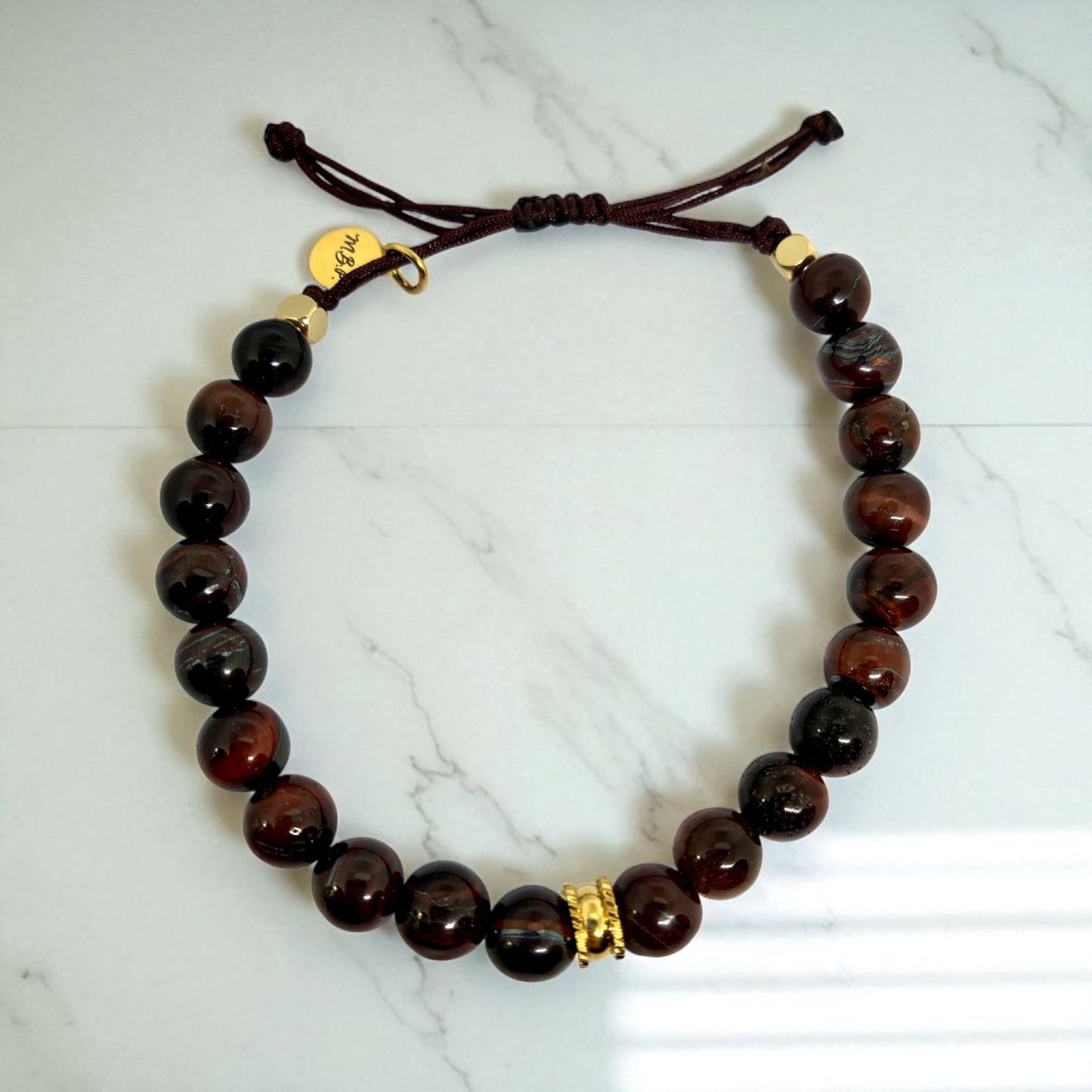 Bracelet homme - Chrysobéril "Oeil de chat"
