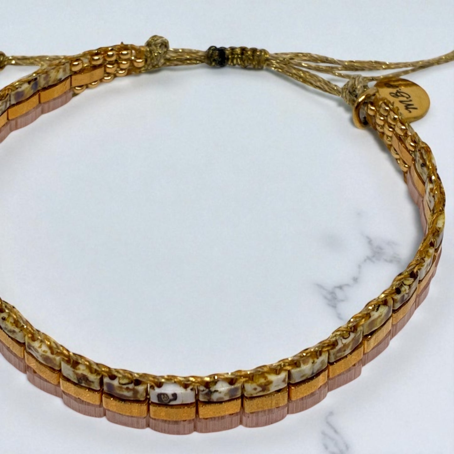 Bracelet en perles tissées "Vallon des Auffes"