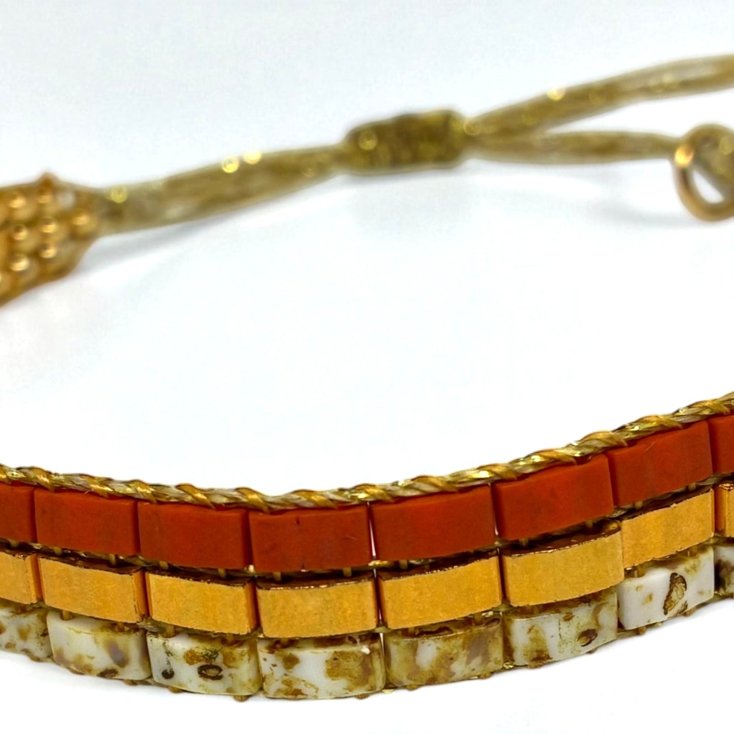 Bracelet en perles tissées "Vallon des Auffes"