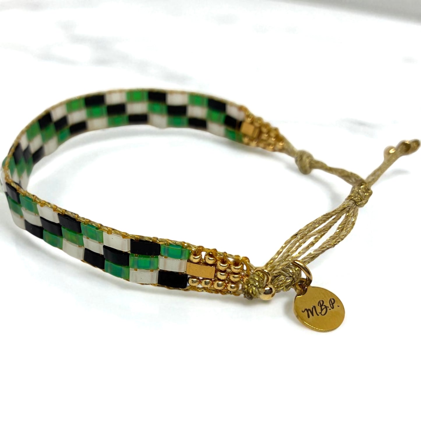 Bracelet en perles tissées "Vallon des Auffes"