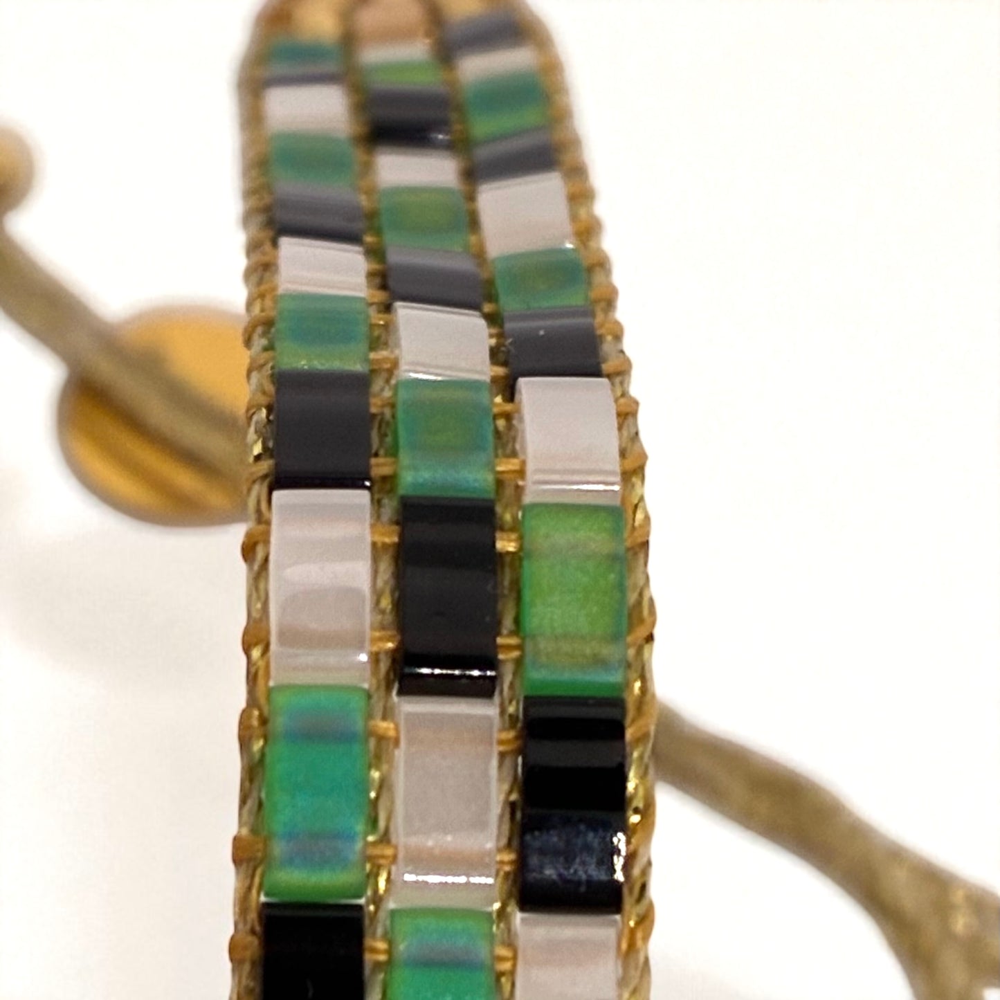 Bracelet en perles tissées "Vallon des Auffes"