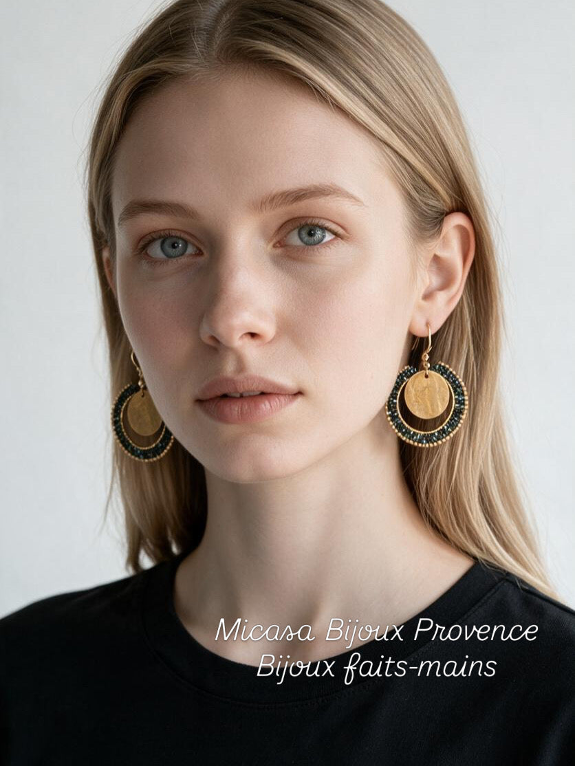 Boucles "Sous le soleil de Saint Tropez"