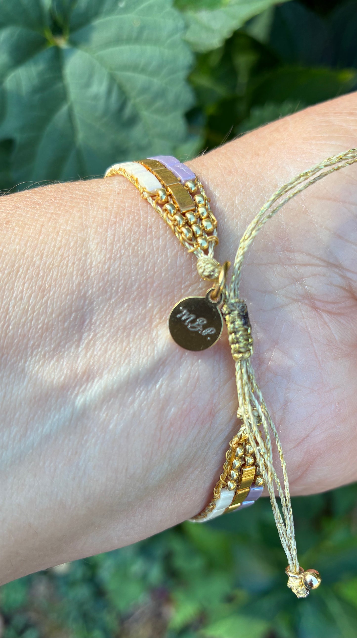 Bracelet en perles tissées "Vallon des Auffes"