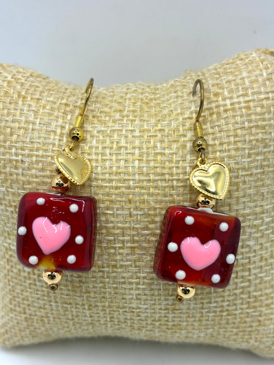Boucles d'oreilles "Coup de coeur à Biot"