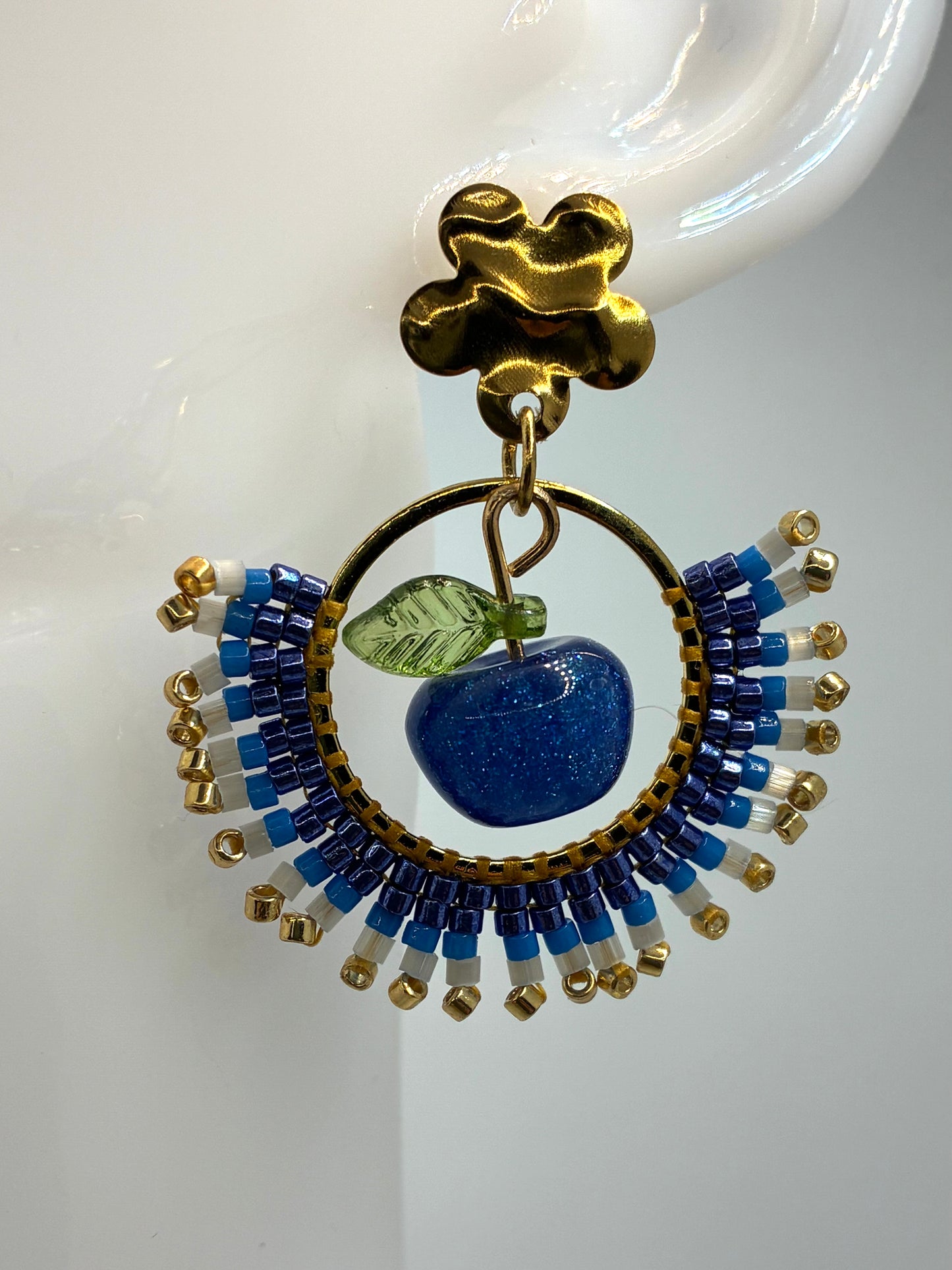 Boucles d'oreilles "Vergers de Provence"