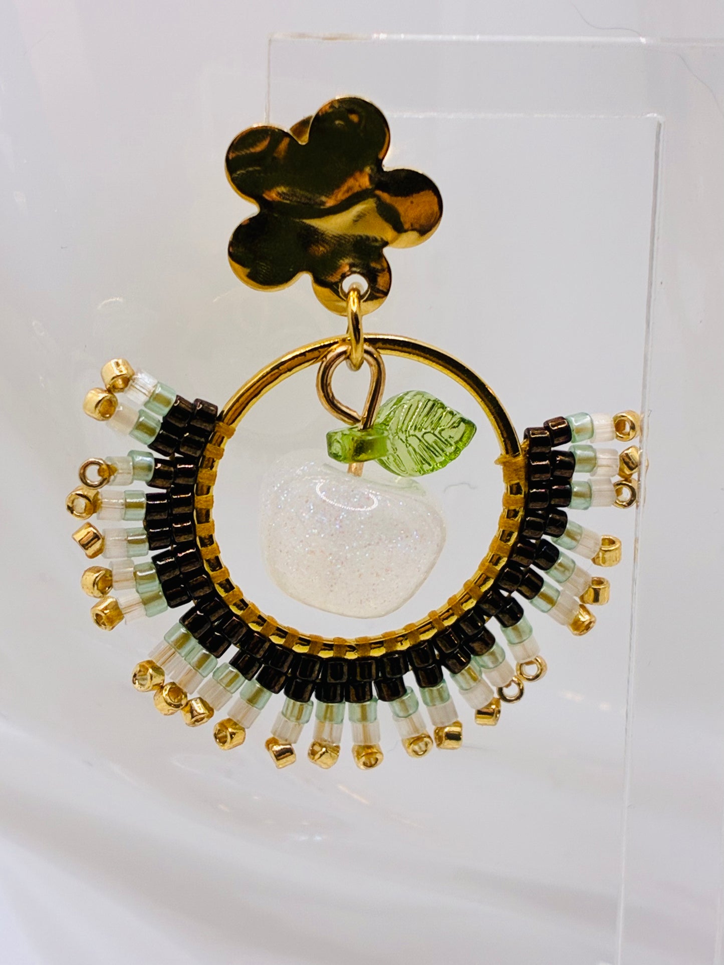 Boucles d'oreilles "Vergers de Provence"