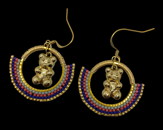 Boucles d'oreilles "Visite à Uzès"