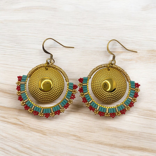 Boucles "Sous le soleil de Saint Tropez"