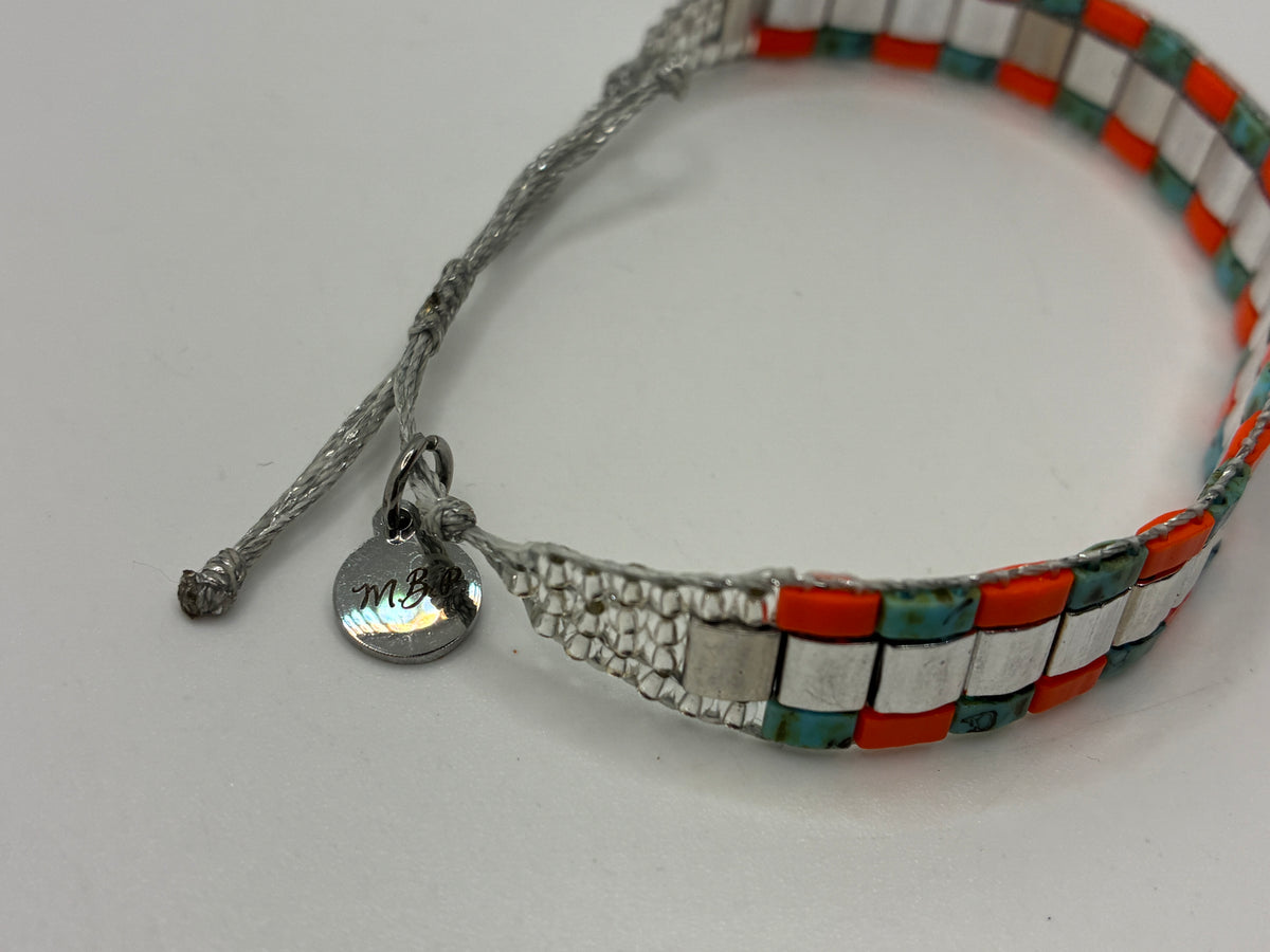 Bracelet en perles tissées "Vallon des Auffes"