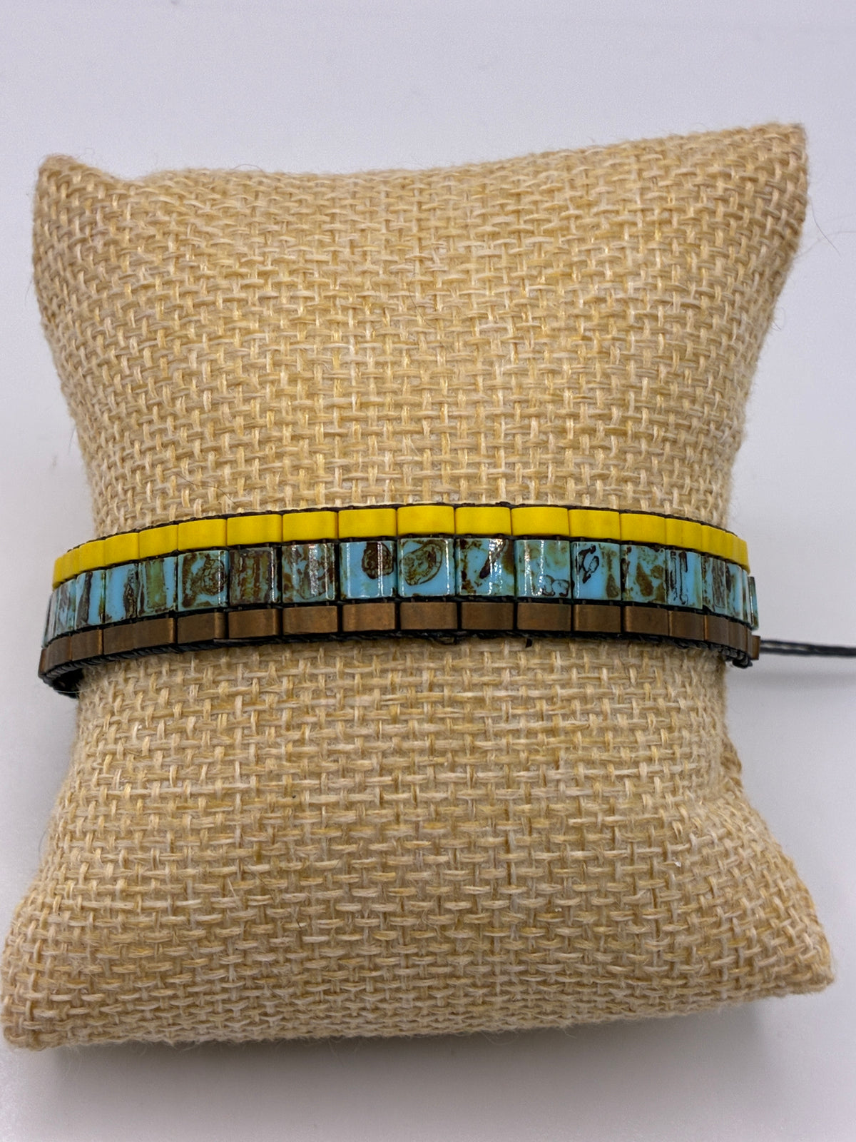 Bracelet en perles tissées "Vallon des Auffes"