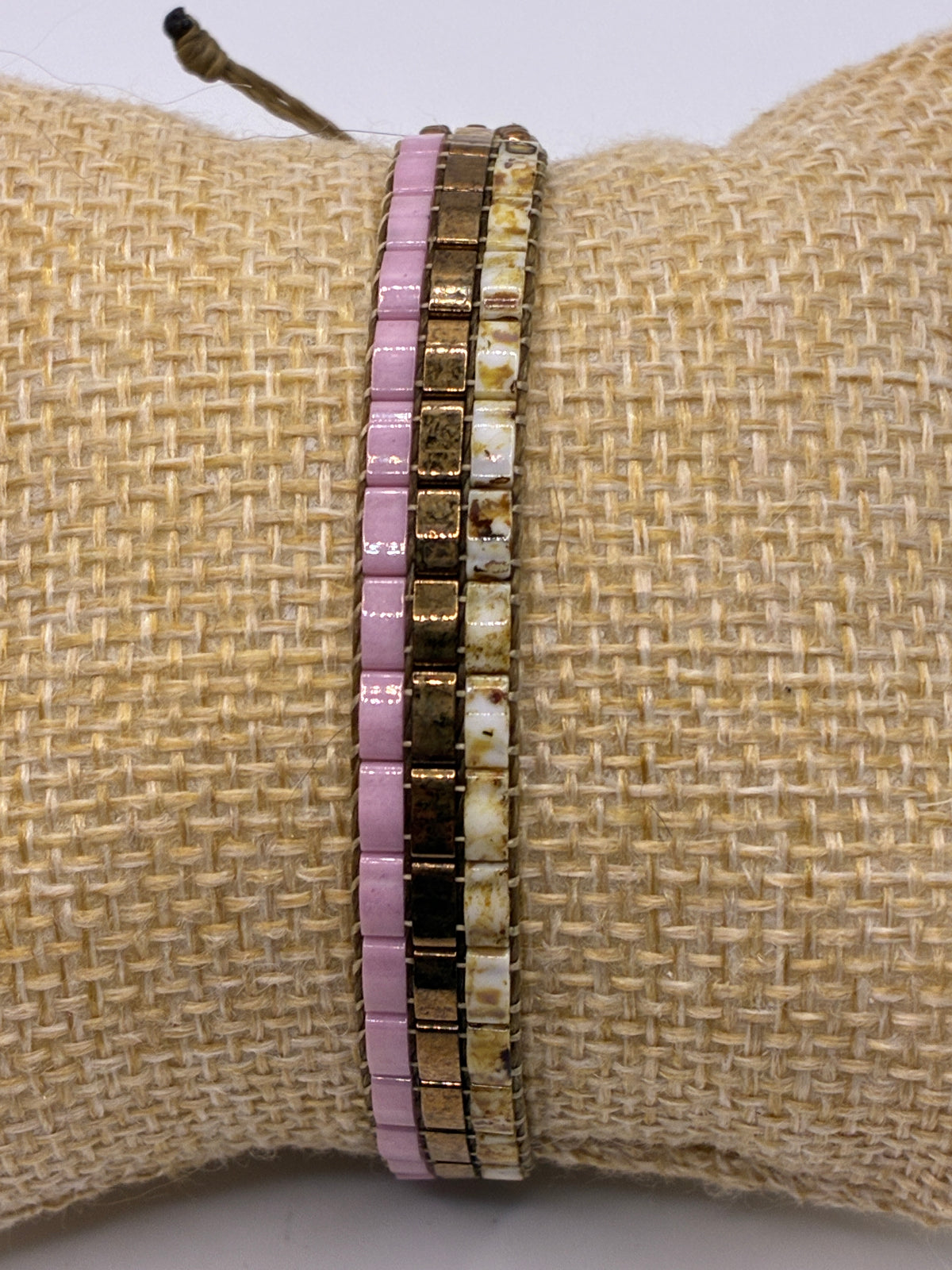 Bracelet en perles tissées "Vallon des Auffes"