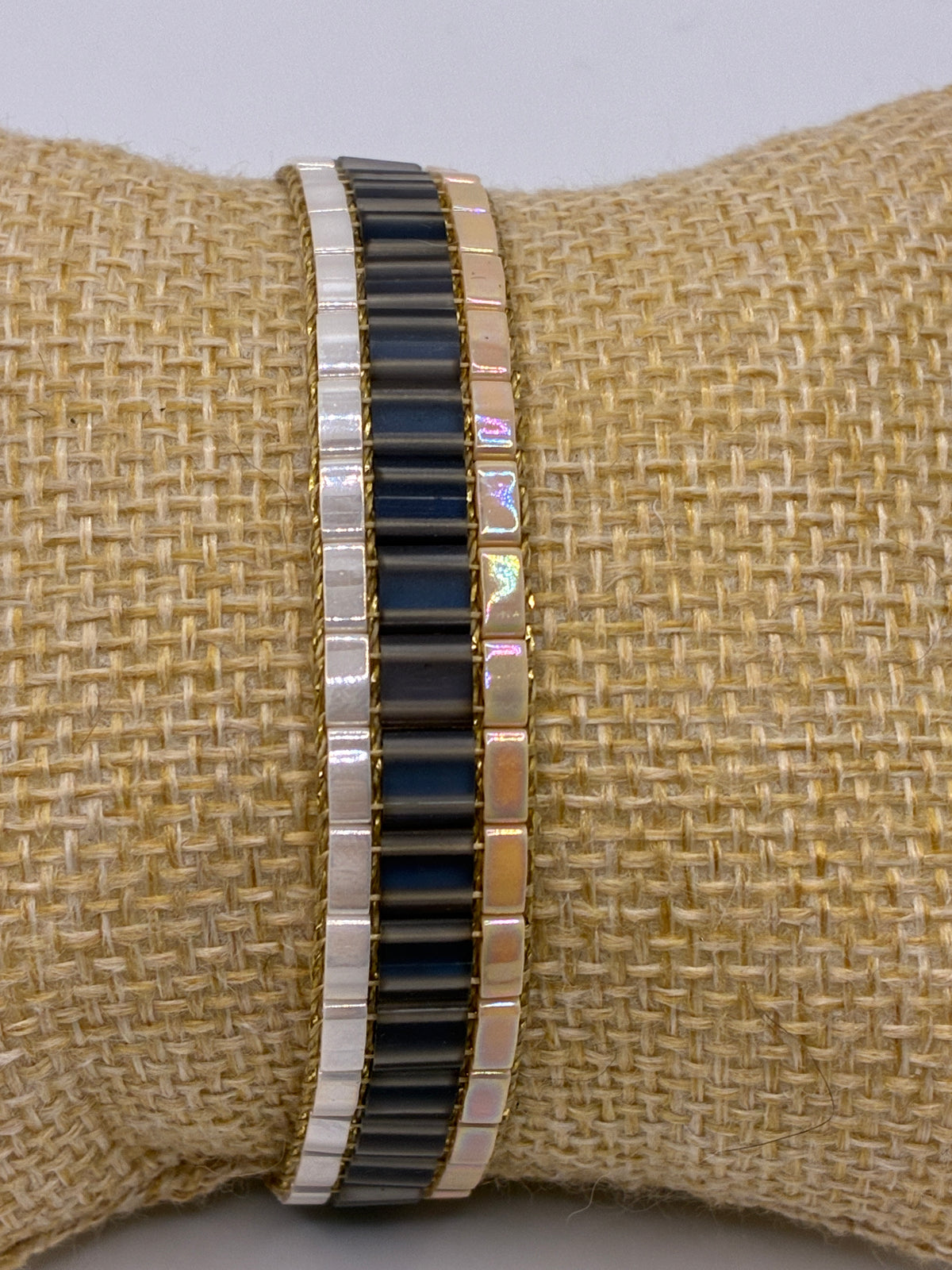 Bracelet en perles tissées "Vallon des Auffes"