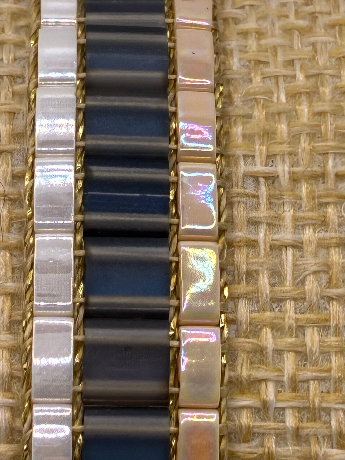 Bracelet en perles tissées "Vallon des Auffes"