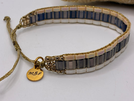 Bracelet en perles tissées "Vallon des Auffes"