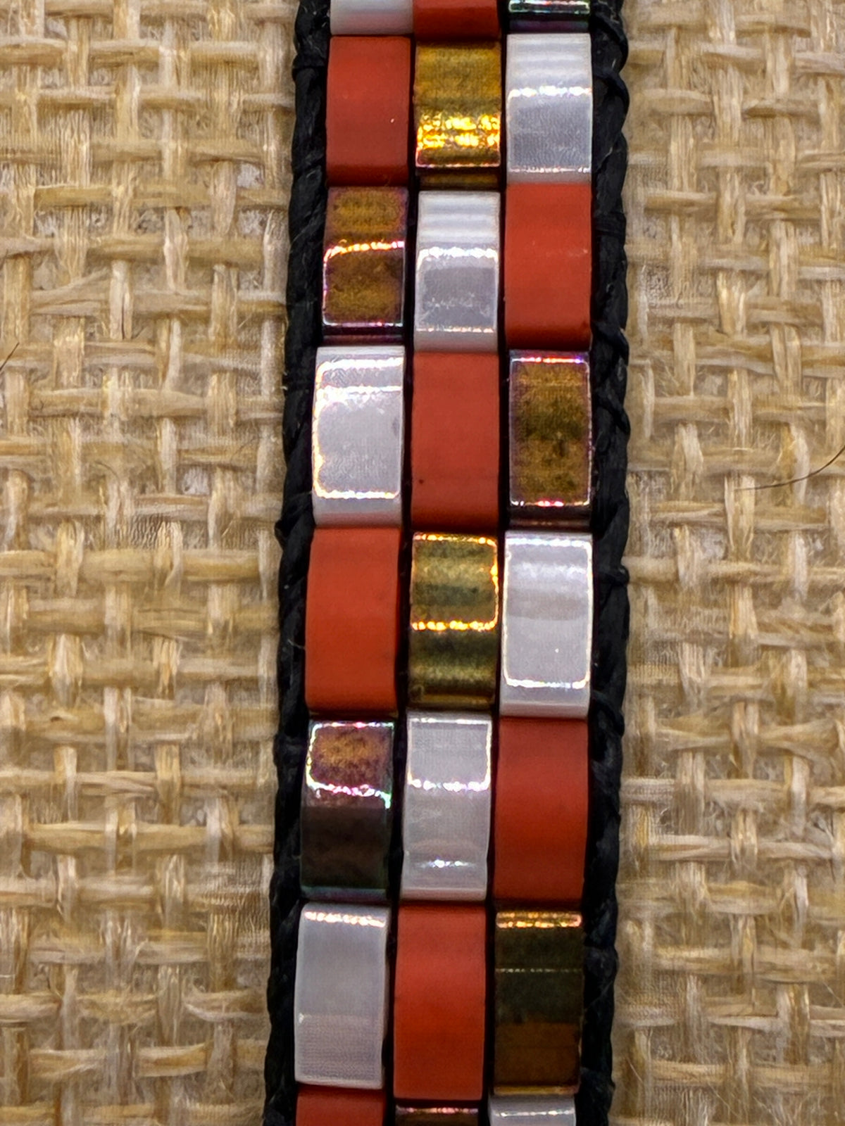 Bracelet en perles tissées "Vallon des Auffes"