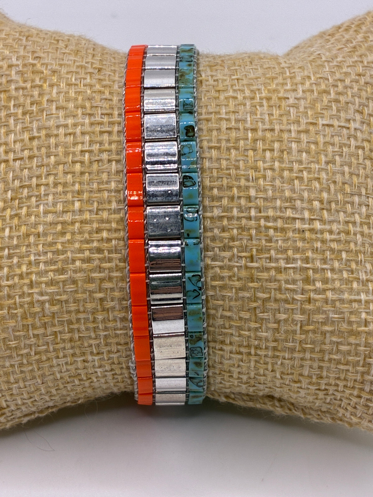 Bracelet en perles tissées "Vallon des Auffes"