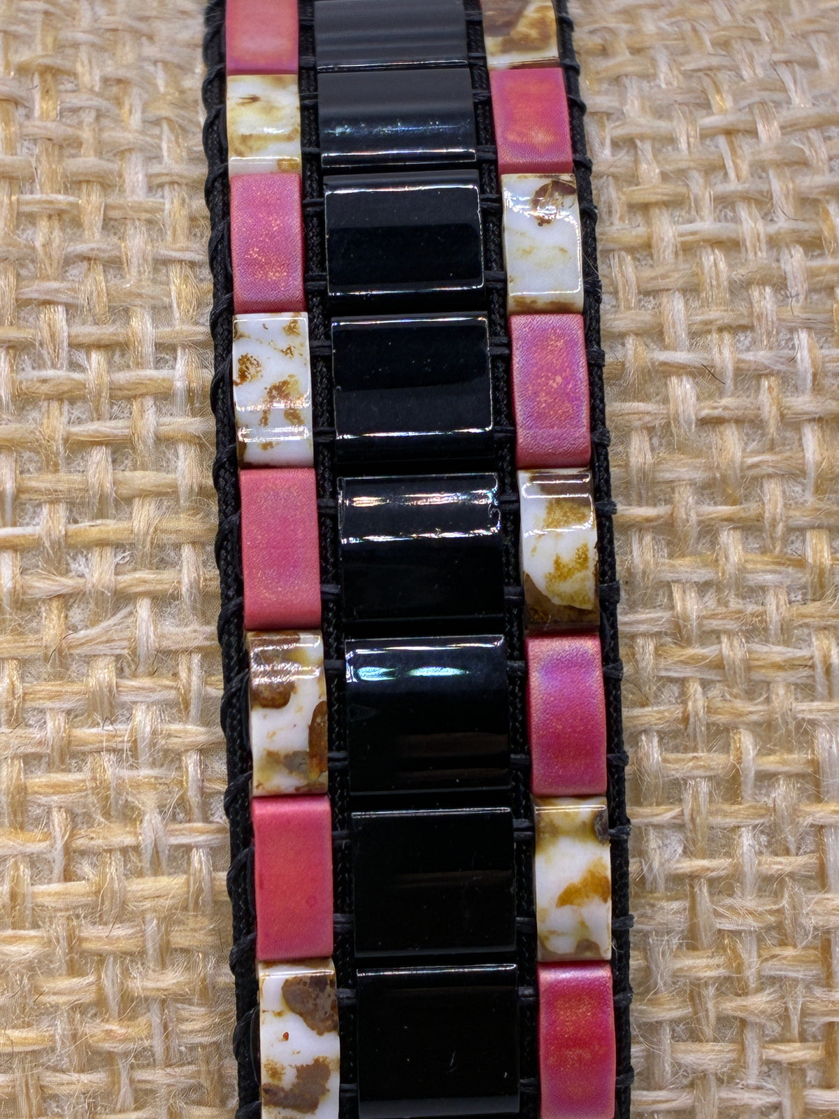 Bracelet en perles tissées "Vallon des Auffes"
