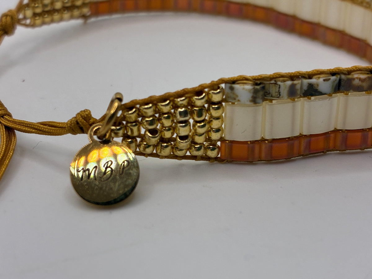 Bracelet en perles tissées "Vallon des Auffes"