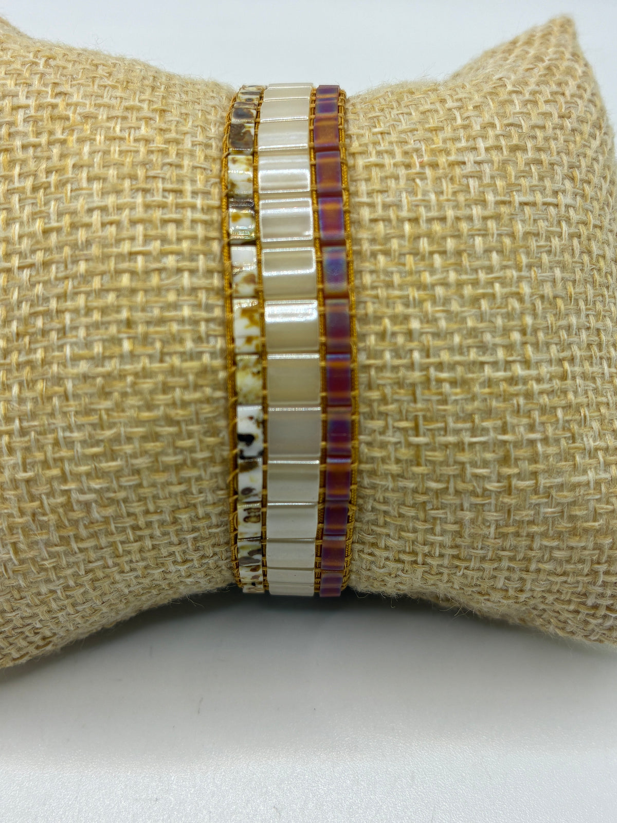 Bracelet en perles tissées "Vallon des Auffes"