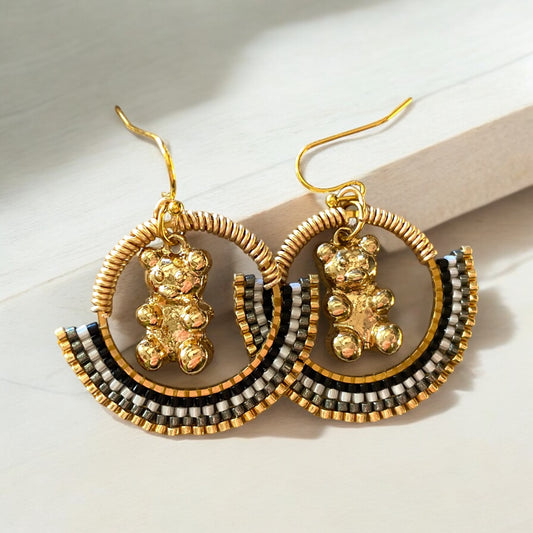 Boucles d'oreilles "Visite à Uzès"