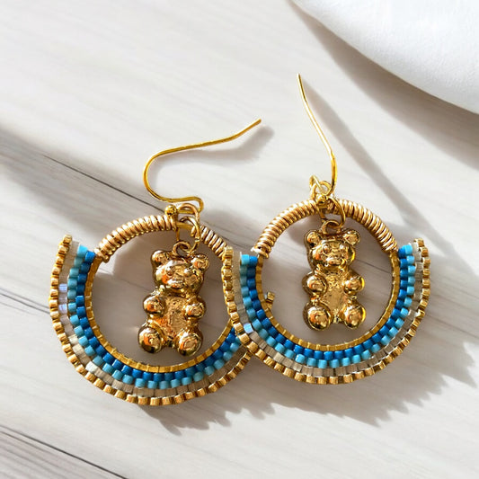Boucles d'oreilles "Visite à Uzès"