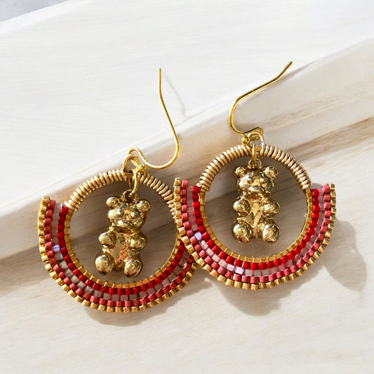 Boucles d'oreilles "Visite à Uzès"