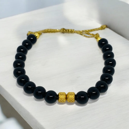 Bracelet homme - Onyx, Acier