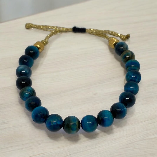 Bracelet homme - Oeil de Tigre, Acier
