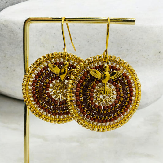 Boucles d'oreilles "Promenade aux Baux de Provence"