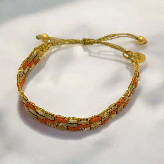 Bracelet en perles tissées "Vallon des Auffes"