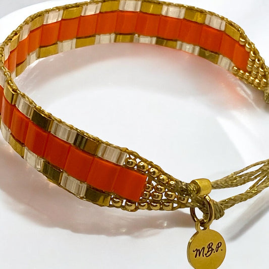 Bracelet en perles tissées "Vallon des Auffes"