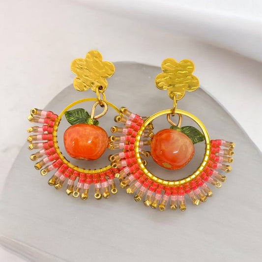 Boucles d'oreilles "Vergers de Provence"