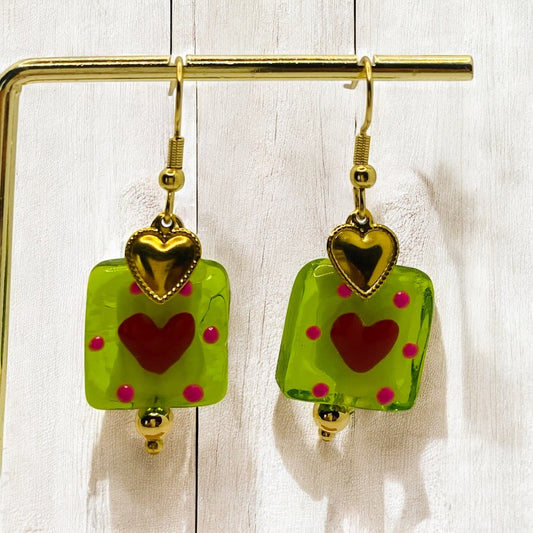 Boucles d'oreilles "Coup de coeur à Biot"