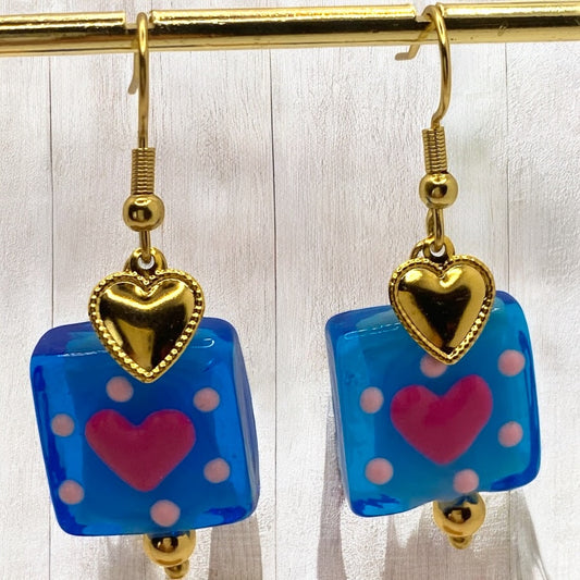 Boucles d'oreilles "Coup de coeur à Biot"