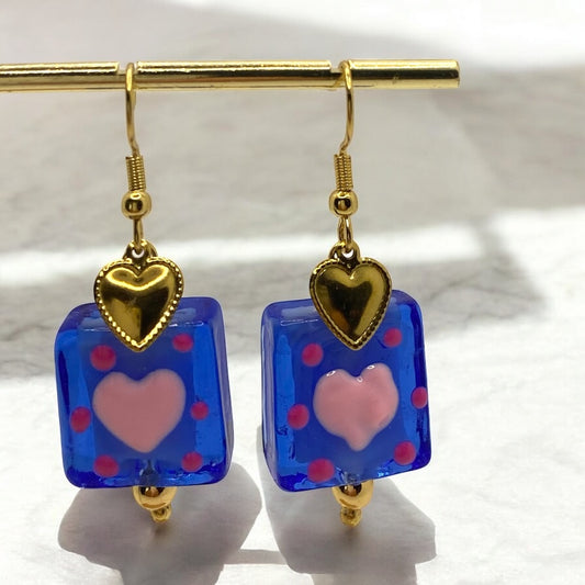 Boucles d'oreilles "Coup de coeur à Biot"