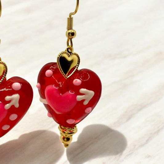 Boucles d'oreilles "Coup de coeur à Biot"
